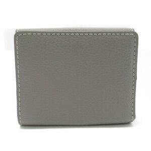 Chloe leather bi gray fold cashmere wallet